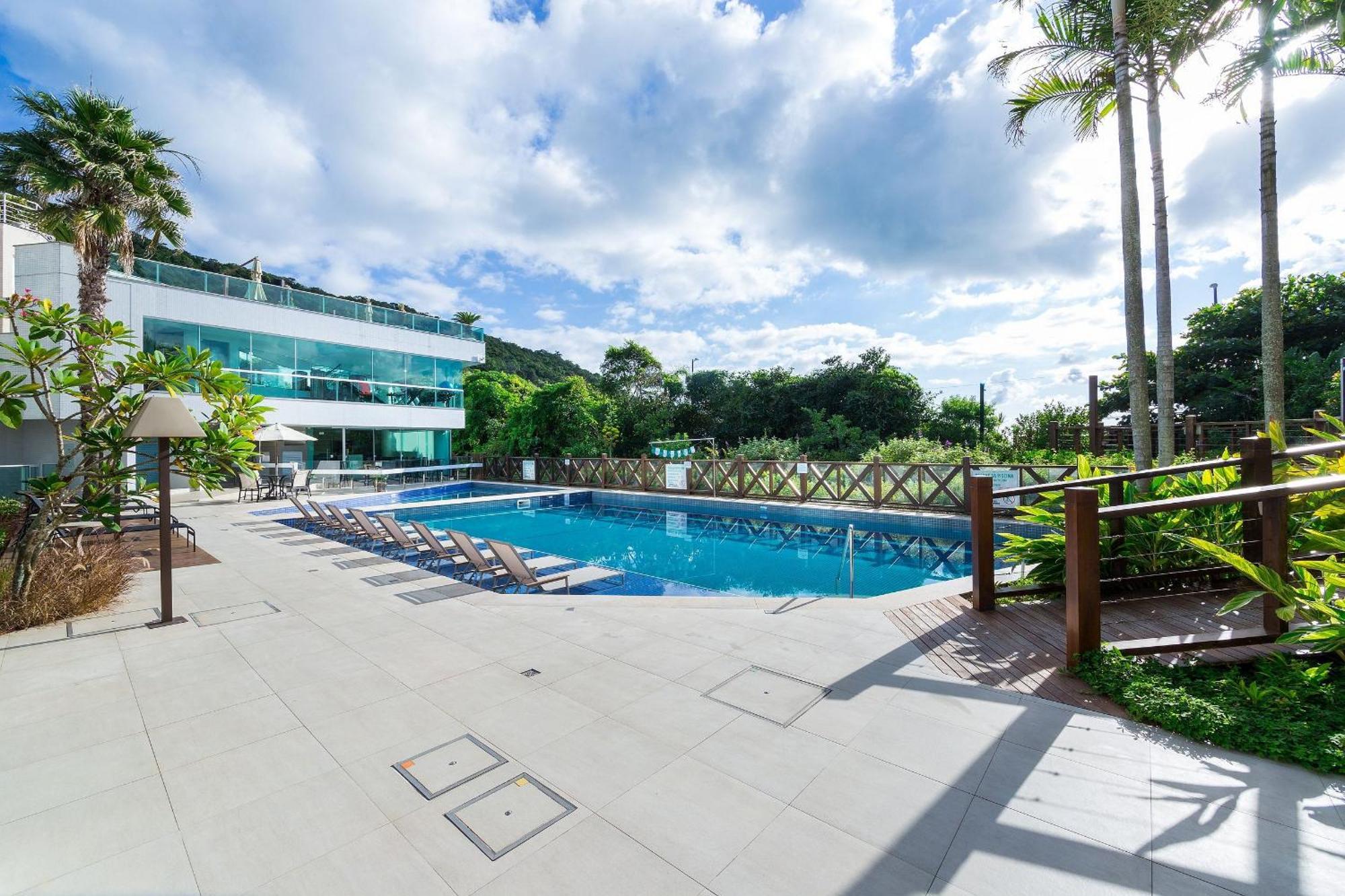 Varandas Do Atlantico 101A - Excelente Apartamento Em Condominio De Luxo A Beira Mar - Piscina Climatizada - Academia - 봄비나스 외부 사진