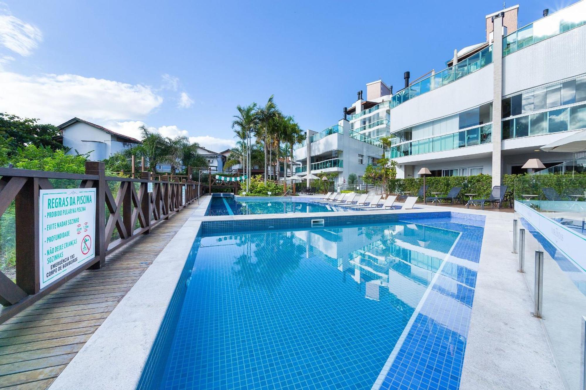 Varandas Do Atlantico 101A - Excelente Apartamento Em Condominio De Luxo A Beira Mar - Piscina Climatizada - Academia - 봄비나스 외부 사진