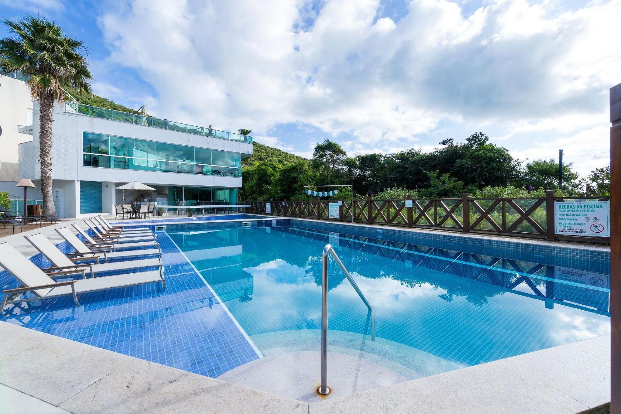 Varandas Do Atlantico 101A - Excelente Apartamento Em Condominio De Luxo A Beira Mar - Piscina Climatizada - Academia - 봄비나스 외부 사진