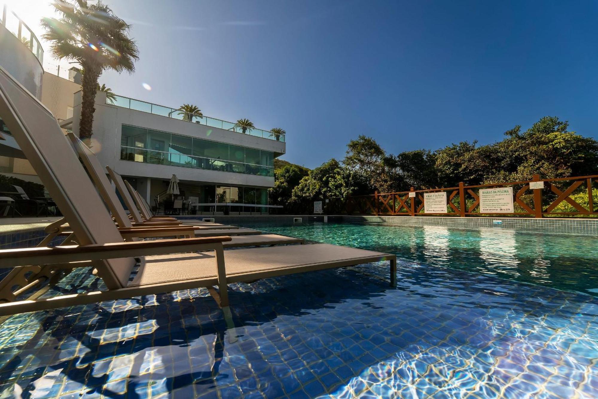 Varandas Do Atlantico 101A - Excelente Apartamento Em Condominio De Luxo A Beira Mar - Piscina Climatizada - Academia - 봄비나스 외부 사진