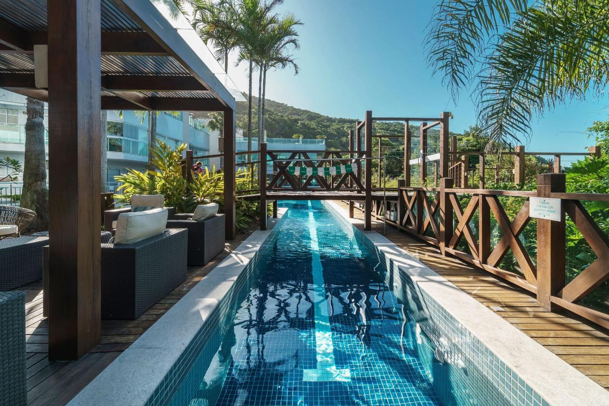 Varandas Do Atlantico 101A - Excelente Apartamento Em Condominio De Luxo A Beira Mar - Piscina Climatizada - Academia - 봄비나스 외부 사진